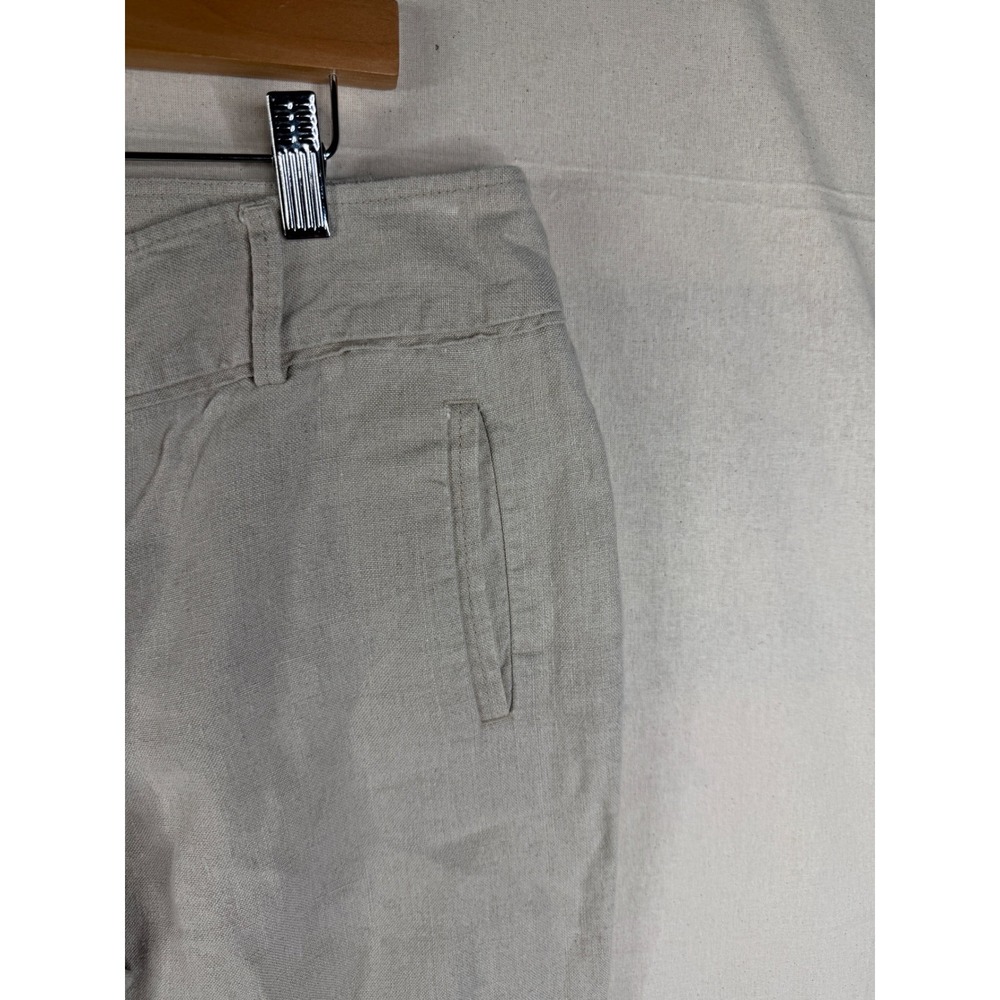 Ann Taylor LOFT Linen Straight Leg Marisa Trouser Pants size 6 Beige - Picture 5 of 10